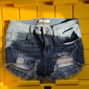 Denim Distressed Women Shorts